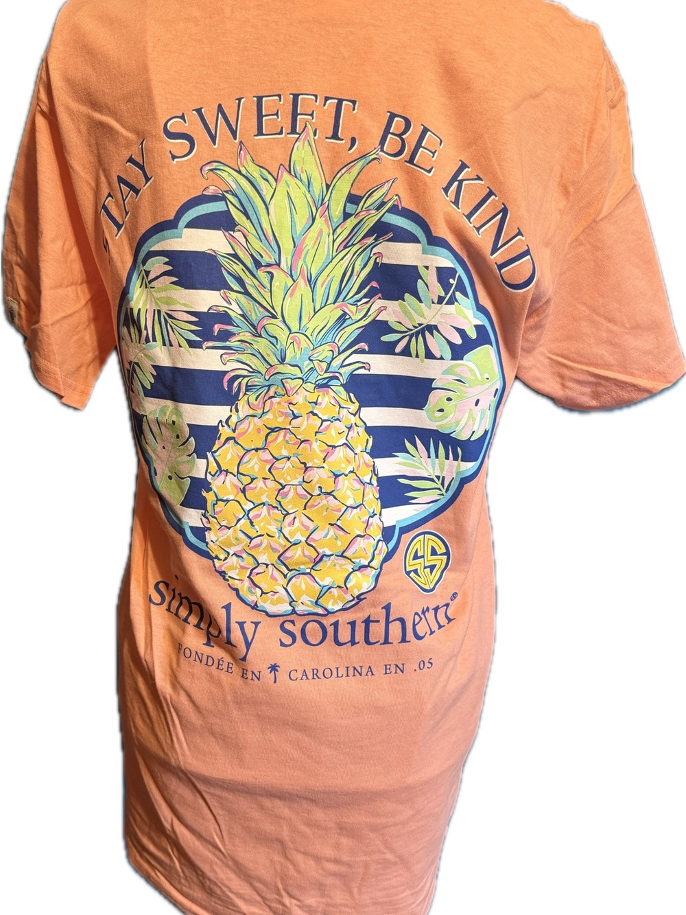 Simply Southern Orange Pineapple 'Stay Sweet, Be Kind' Tee